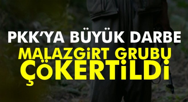 PKK nın sözde Bulanık-Malazgirt grubu çökertildi