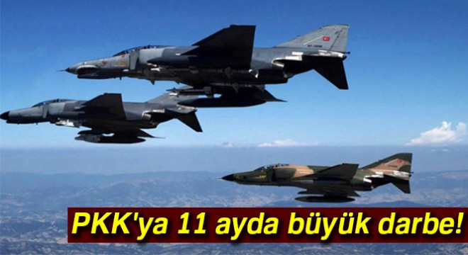 PKK ya 11 ayda büyük darbe