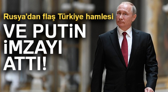 Putin’den Türk işçilere yönelik kısıtlamaları iptal eden kararnameye imza