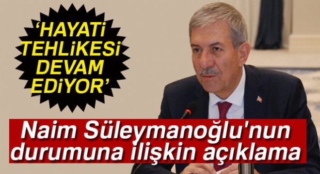 Sağlık Bakanı Demircan dan Naim Süleymanoğlu nun durumuna ilişkin açıklama