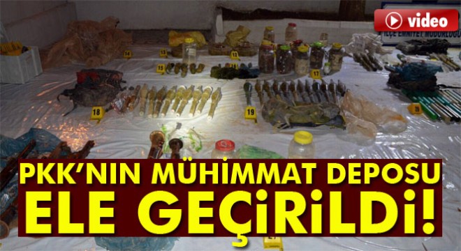 Şırnak’ta PKK’nın mühimmat deposu bulundu