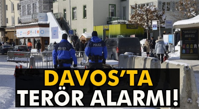 Son dakika haberi...Davos’ta terör alarmı