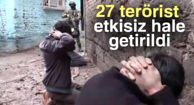 Son dakika haberleri! İçişleri Bakanlığı: 27 terörist etkisiz hale getirildi