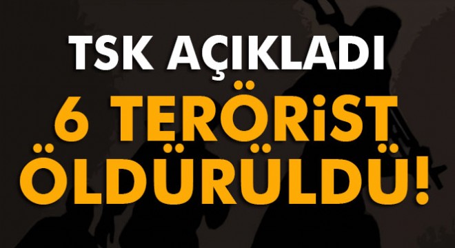 TSK:  Tunceli kırsalına düzenlenen hava harekatında 6 terörist etkisiz hale getirildi 