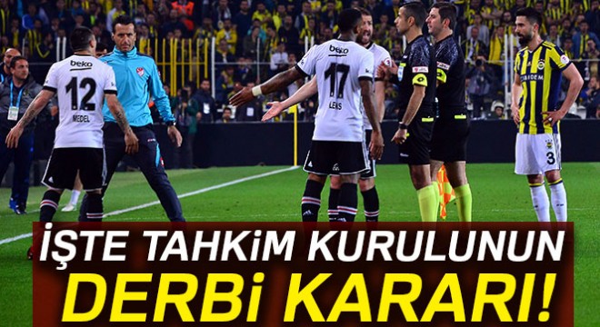 Tahkim den Beşiktaş a ret