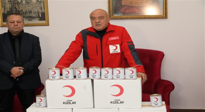 Türk Kızılay dan ihtiyaç sahibi Rum ailelere gıda yardımı