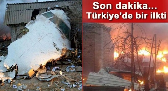 Türk kargo uçağı evlerin üzerine düştü... Çok sayıda ölü var