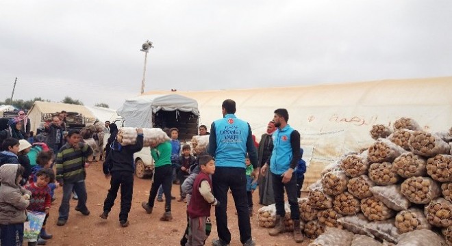 Türkiye Diyanet Vakfı’ndan Suriyeli ailelere insani yardım