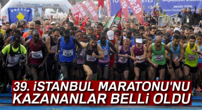Vodafone 39. İstanbul Maratonu nu kazananlar belli oldu