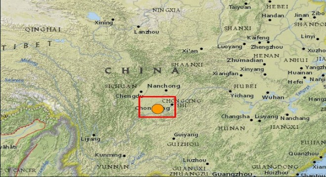 Çin de deprem